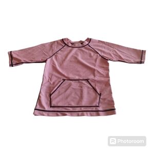 Hanna Andersson Little Girls Swim Sunblock Rash Guard Shirt Size 130 Pink
